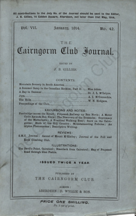 The Cairngorm Club Journal No 42 cover
